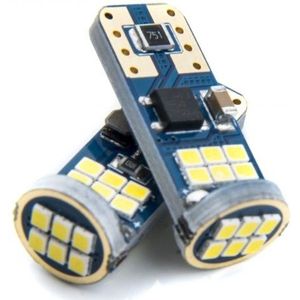 Einparts 6000K T10 LED W5W T10 18 SMD Verlichting  (set) [Parkeerverlichting - Kentekenverlichting - Interieurverlichting]