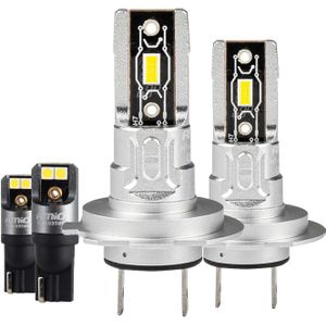 AMiO H7 + T10 Dimlicht & Parkeerlicht LED Mini 6500k Wit (set)  [Witte Koplampen - Witte Parkeerlichten]