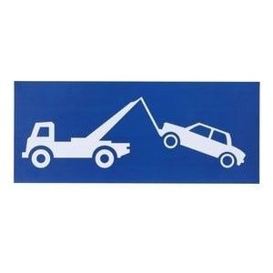Carpoint - Waarschuwing Sticker - Verboden Parkeren - 33,5x14cm