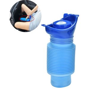 VCTparts Opvouwbare Hygiënische Urinefles Afsluitbaar voor Vrouwen 750ml Blauw