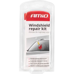 AMiO Auto Voorruit Glas Ster of Barst Reparatie Kit met Vloeistof