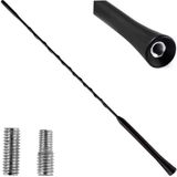 AMIO FM/AM Auto Antenne Mini Universeel met 5/6mm Adapter Zwart (41 cm)