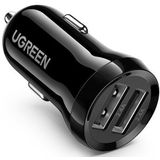 UGREEN Autolader Snellader 2x USB-A 24W - 4.8A (2x 2.4 A) Zwart