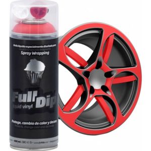 FullDip Plastidip Spray Dip 400ml Spuitbus - Mat Rood Red [Vloeibaar Vinyl]