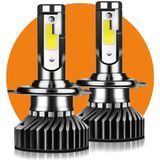 VCTparts Helder Universele H4 Led 8000K Witte/Ijsblauwe Dimlichten - Koplampen voor Auto (set)