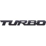 VCTparts 3D Turbo Sticker Logo Embleem - Zwart