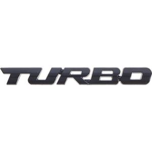 VCTparts 3D Turbo Sticker Logo Embleem - Zwart