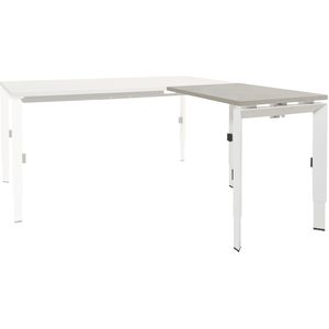 Linesto N3 hoekbureau, hoogte instelbaar met 4-poots frame