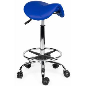 Kapperskruk Blauw zithoogte 50CM t/m 68CM Met voetring