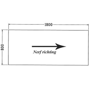 Los recht 25 mm melamine bureaublad 180X80CM Lichtgrijs