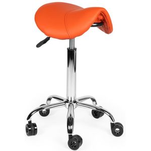 Kapperskruk Oranje zithoogte 40CM t/m 58CM Zonder voetring