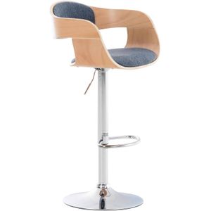 Barkruk Vadso Stof N, Blauw