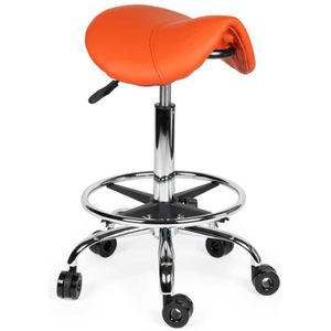 Kapperskruk Oranje zithoogte 40CM t/m 58CM Met voetring