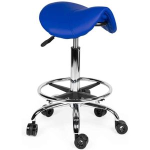 Kapperskruk Blauw zithoogte 40CM t/m 58CM Met voetring
