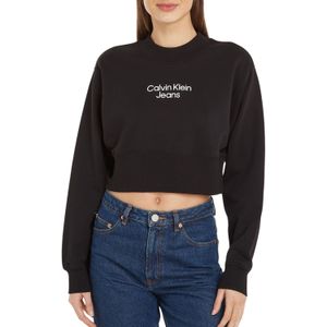 Calvin Klein Stacked Institutional Crewneck Sweater Dames