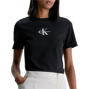 Calvin Klein Monologo Slim Fit Shirt Dames