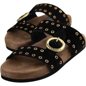 Lazamani Two Straps One Buckle Slippers Dames