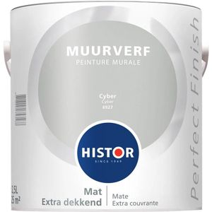 Histor Perfect Finish Muurverf Mat Cyber 6927Muurverf 2,5 LTR