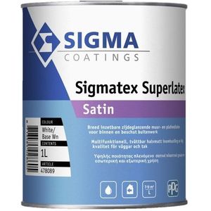 Sigma Sigmatex Superlatex Satin  1 LTR - Wit