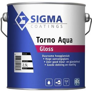 Sigma Torno Aqua Gloss  2,5 LTR - Wit