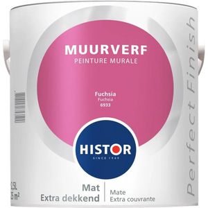 Histor Perfect Finish Muurverf Mat Fuchsia 6933Muurverf 2,5 LTR