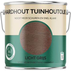 Tuinhoutolie Hardhout Licht Grijs 2,5 LTR