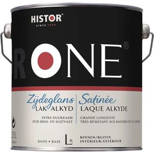 Histor One Lak Zijdeglans Alkyd (Terpentinegedragen) 2,5 LTR - Wit