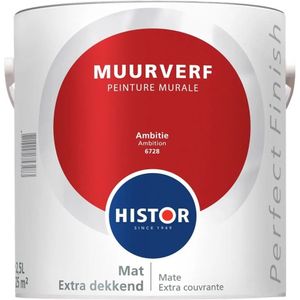 Histor Perfect Finish Muurverf Mat Ambitie 6728Muurverf 2,5 LTR