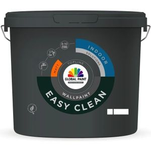 Global Paint Easy Clean Wallpaint  10 LTR - Wit