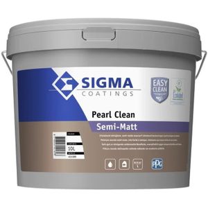 Sigma Pearl Clean Semi-Matt  10 LTR - Wit