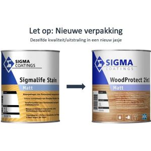 Sigma Sigmalife Stain Matt  1 LTR - Kleurloos