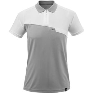 Mascot Poloshirt Met Borstzak Grijs/Melee Wit Per Stuk - Maat L