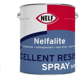Nelf Nelfalite Xcellent Resist Spray Satin Verspuitbare lakverf 2,5 LTR - Wit