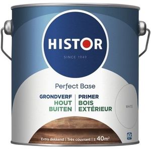 Histor Perfect Base Grondverf Hout Buiten 2,5 LTR - Wit