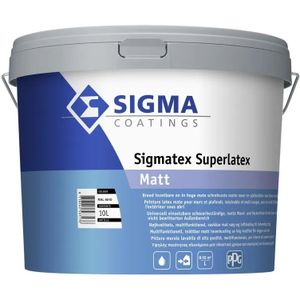 Sigma Sigmatex Superlatex Matt Muurverf 10 LTR - RAL9010