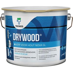 Drywood Verf Voor Hout Nova Glans Lakverf 2,5 LTR - Wit