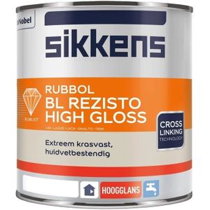 Sikkens - Rubbol BL Rezisto High Gloss - Lakverf - Donkere kleur - 0,5 Liter