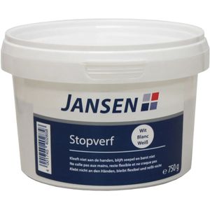 Jansen Stopverf Wit 750 GR - Wit