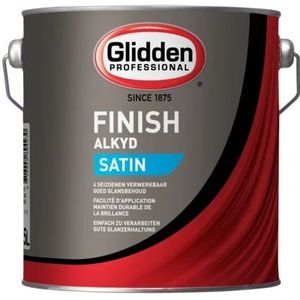Glidden Alkyd Finish Satin  2,5 LTR - Wit