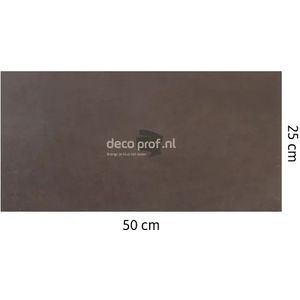 Walluxe Leathr Gracieus Grijs Uni Zelfklevend 1 m² - 25 x 50 cm