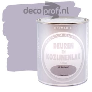 Hermadix Deuren&Kozijnenlak Extra Zijdeglans GrijsblauwLakverf 750 ML