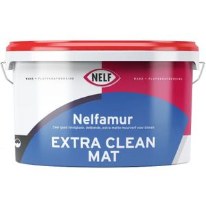 Nelf Nelfamur Mat Extra Clean Reinigbare muurverf 10 LTR - Wit