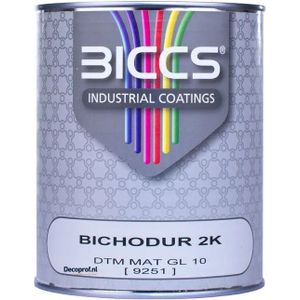 Biccs Biccs Bichodur 2K DTM Zijdeglans (zonder verharder) 800 ML - Kleur