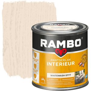 Rambo Pantserlak Interieur Transparant Zijdeglans Whitewash 0777 250 ML