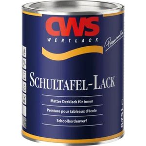CWS Wertlack Schultafel Lack 750 ML - Zwart