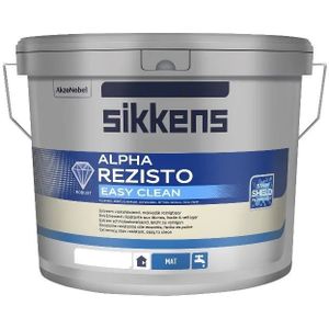 Sikkens Alpha Rezisto Easy Clean Mat Reinigbare muurverf 10 LTR - Wit
