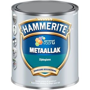 Hammerite Metaallak ZijdeglansGrond- en aflak in één 1 LTR - Kleur