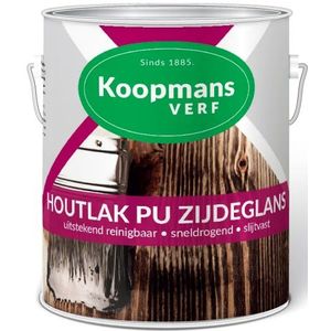 Koopmans Houtlak PU Zijdeglans 216 Ebbenzwart 250 ML
