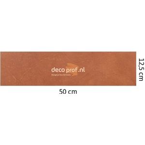 Walluxe Leathr Chicque Cognac Uni Zelfklevend 1 m² - 12,5 x 50 cm (16 tegels)
