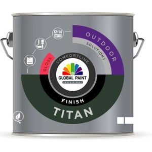 Global Paint Titan Finish Gloss  1 LTR - Wit